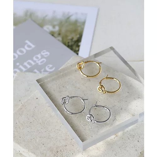 【コレカラ/collecala】の[silver925]ノットフープピアス〈金属アレルギー対応〉 人気、トレンドファッション・服の通販 founy(ファニー) 　ファッション　Fashion　レディースファッション　Fashion for Women　おすすめ　Recommended / Our Picks　シルバー　Silver, Metallic Silver　シンプル　Simple, Minimal　フープ　Hoop, Hoop Earrings　ポーチ　Pouch, Small Case　モチーフ　Motif, Design Theme　other-2|ID: prp329100003707260 ipo3291000000031271214