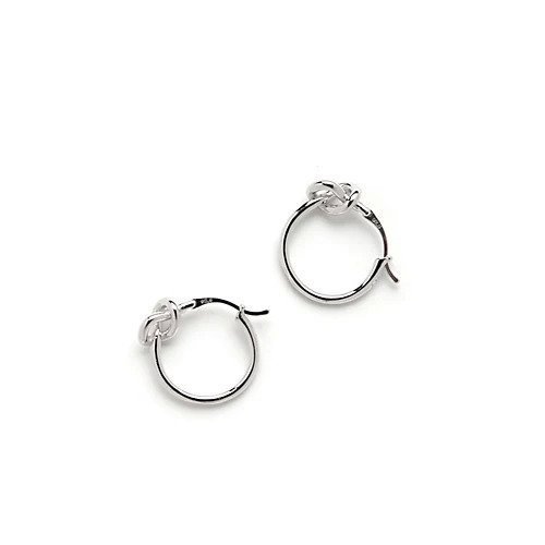 【コレカラ/collecala】の[silver925]ノットフープピアス〈金属アレルギー対応〉 人気、トレンドファッション・服の通販 founy(ファニー) 　ファッション　Fashion　レディースファッション　Fashion for Women　おすすめ　Recommended / Our Picks　シルバー　Silver, Metallic Silver　シンプル　Simple, Minimal　フープ　Hoop, Hoop Earrings　ポーチ　Pouch, Small Case　モチーフ　Motif, Design Theme　other-3|ID: prp329100003707260 ipo3291000000031271215