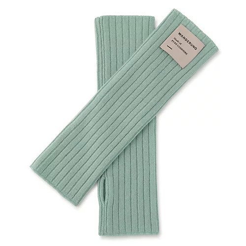 【ワンデルング/WANDERUNG】のpure cashmere 100% arm warmers インテリア・キッズ・メンズ・レディースファッション・服の通販 founy(ファニー) 　ファッション　Fashion　レディースファッション　Fashion for Women　ロング　Long, Long-Length　冬　Winter / This Winter　ミントグリーン|ID: prp329100003713956 ipo3291000000033146383