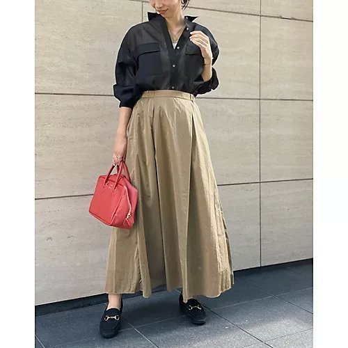 【エムセブンデイズ/M7days】の艶タフタフレアスカート 人気、トレンドファッション・服の通販 founy(ファニー) 　ファッション　Fashion　レディースファッション　Fashion for Women　スカート　Skirts　Aライン・フレアスカート　A-Line & Flared Skirts　おすすめ　Recommended / Our Picks　イタリア　Italy　シンプル　Simple, Minimal　セットアップ　Set-Up, Coordinated Outfit　タフタ　Taffeta, Structured Fabric　フィット　Fit, Slim Fit　フレア　Flare, Flared　ロング　Long, Long-Length　other-2|ID: prp329100003718598 ipo3291000000034955484