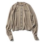 【エムセブンデイズ/M7days】のラメフェイクポケット付きカーディガン 人気、トレンドファッション・服の通販 founy(ファニー) ファッション Fashion レディースファッション Fashion for Women トップス・カットソー Cut & Sew Tops カーディガン・羽織り Layered Style Cardigans アンサンブル Ensemble Set カーディガン Cardigan, Knitwear コンパクト Compact, Small Size シルバー Silver, Metallic Silver ホリデーシーズン Holiday Season リブニット Rib Knit, Ribbed Knit エレガント 上品 Elegant thumbnail ベージュ1|ID: prp329100003718602 ipo3291000000034177352