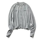 【エムセブンデイズ/M7days】のラメフェイクポケット付きカーディガン 人気、トレンドファッション・服の通販 founy(ファニー) ファッション Fashion レディースファッション Fashion for Women トップス・カットソー Cut & Sew Tops カーディガン・羽織り Layered Style Cardigans アンサンブル Ensemble Set カーディガン Cardigan, Knitwear コンパクト Compact, Small Size シルバー Silver, Metallic Silver ホリデーシーズン Holiday Season リブニット Rib Knit, Ribbed Knit エレガント 上品 Elegant thumbnail グレー1|ID: prp329100003718602 ipo3291000000034544304