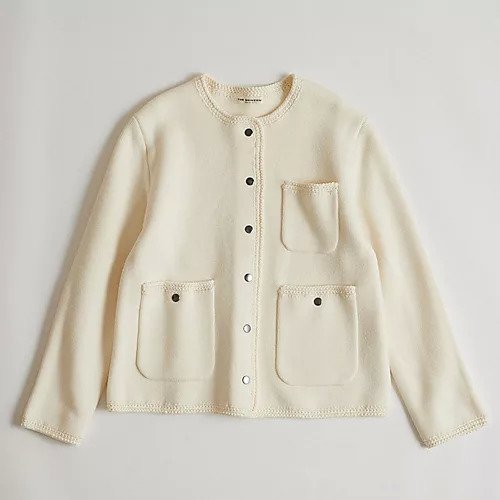 【シンゾーン/Shinzone】のKNIT JACKET インテリア・キッズ・メンズ・レディースファッション・服の通販 founy(ファニー) ファッション Fashion レディースファッション Fashion for Women アウター Coat / Outerwear Collection レディースジャケット・軽アウター Jackets トップス・カットソー Cut & Sew Tops ニット Knit Tops & Sweaters かぎ針 Crochet オケージョン Occasion Wear カーディガン Cardigan, Knitwear ジャケット Jacket, Outerwear デニム Denim, Jeans Material ドット Polka Dot, Dot Pattern ブレード Braid, Decorative Trim ミラノリブ Milano Rib, Milano Stitch 手編み Hand-Knitted, Handmade Knit 無地 Plain, Solid Color ECRU|ID: prp329100003722439 ipo3291000000034620693
