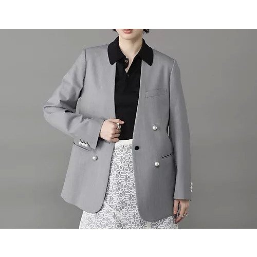【チノ/CINOH】の【HPS別注】 パールボタン ノーカラージャケット インテリア・キッズ・メンズ・レディースファッション・服の通販 founy(ファニー) ファッション Fashion レディースファッション Fashion for Women アウター Coat / Outerwear Collection レディースジャケット・軽アウター Jackets ノーカラージャケット / シンプル上品コーデ Collarless Jackets アクセサリー Fashion Accessories ジャケット Jacket, Outerwear パール Pearl, Pearl Accent 人気 Popular, Best Seller 別注 Limited Edition, Custom Order グレー|ID: prp329100003722443 ipo3291000000034767357