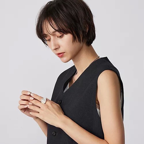 【ヒロタカ/Hirotaka】のEQUINOX-Piramid Metal Ring L 人気、トレンドファッション・服の通販 founy(ファニー) 　ファッション　Fashion　レディースファッション　WOMEN　シルバー　Silver　シンプル　Simple　フェイス　Face　フォルム　Form　other-2|ID: prp329100003722464 ipo3291000000031717964