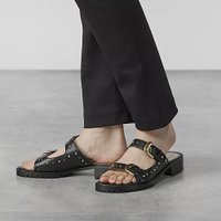 【ネブローニ/NEBULONI E】のスタッズ付きフラットサンダル 人気、トレンドファッション・服の通販 founy(ファニー) ファッション Fashion レディースファッション Ladies' Fashion Online サンダル Sandals スタッズ Studs フラット Flat エレガント 上品 Elegant |ID:prp329100003722529