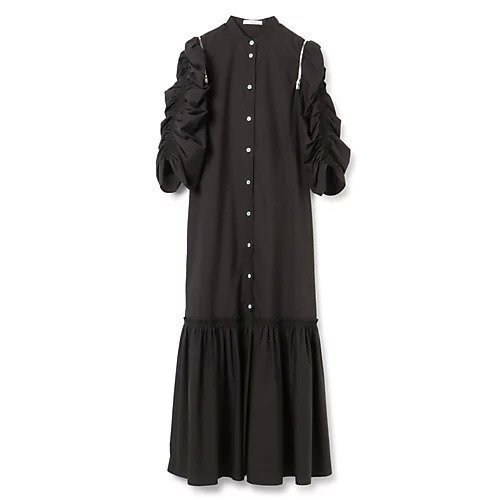 【チノ/CINOH】のGATHERED SLEEVE DRESS インテリア・キッズ・メンズ・レディースファッション・服の通販 founy(ファニー) https://founy.com/ ファッション Fashion レディースファッション WOMEN トップス・カットソー Tops/Tshirt ワンピース Dress ドレス Party Dresses 2024年 2024 2024春夏・S/S Ss,Spring/Summer,2024 ギャザー Gather タイプライター Typewriter ドレス Dress |ID: prp329100003722618 ipo3291000000027524245