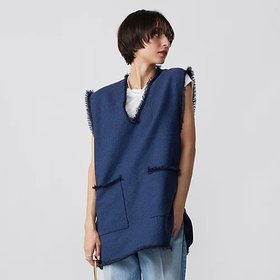 【アダワス/ADAWAS】 LIGHT TWEED FRINGE VEST人気、トレンドファッション・服の通販 founy(ファニー) ファッション Fashion レディースファッション WOMEN アウター Coat Outerwear トップス・カットソー Tops/Tshirt ベスト/ジレ Gilets/Vests ツイード Tweed パッチ Patch フリンジ Fringe ポケット Pocket 人気 Popularity 軽量 Lightweight |ID:prp329100003722696