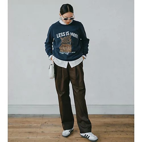 【レミレリーフ/REMI RELIEF】の【HPS別注】HARD SP加工20/スエット(LESS IS MORE C) 人気、トレンドファッション・服の通販 founy(ファニー) 　ファッション　Fashion　レディースファッション　Fashion for Women　洗える　Machine Washable　スウェット / スエット　Sweatshirt, Sweatwear　スペシャル　Special, Limited Edition　人気　Popular, Best Seller　猫　Cat, Kitty　プリント　Print, Printed Pattern　別注　Limited Edition, Custom Order　ロング　Long, Long-Length　other-2|ID: prp329100003722707 ipo3291000000035576975