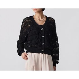 【アダワス/ADAWAS】 LACY KNIT CARDIGAN人気、トレンドファッション・服の通販 founy(ファニー) ファッション Fashion レディースファッション WOMEN トップス・カットソー Tops/Tshirt ニット Knit Tops カーディガン Cardigans コンパクト Compact バランス Balance レーシー Lacey 透かし Watermark |ID:prp329100003722721