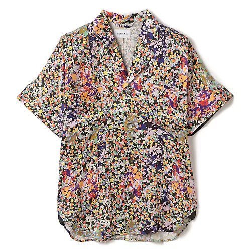 【タナカ/TANAKA】のSOUTHERN FRENCH SHIRT インテリア・キッズ・メンズ・レディースファッション・服の通販 founy(ファニー) 　ファッション　Fashion　レディースファッション　WOMEN　トップス・カットソー　Tops/Tshirt　シャツ/ブラウス　Shirts/Blouses　2024年　2024　2024春夏・S/S　Ss,Spring/Summer,2024　カモフラージュ　Camouflage　シルク　Silk　フィット　Fit　フラワー　Flower　プリント　Print　リラックス　Relax　BLOOM|ID: prp329100003722758 ipo3291000000024577195
