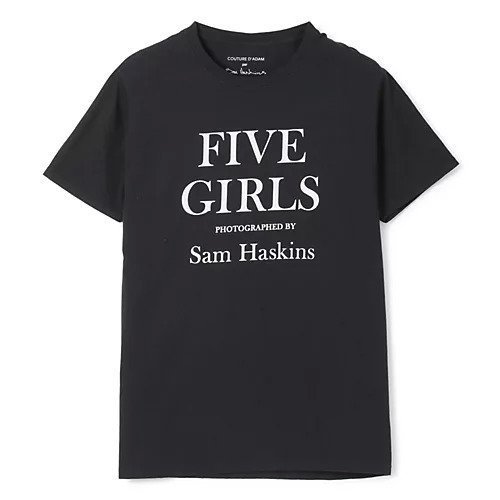 【クチュールドアダム/COUTURE D'ADAM】のSam Haskins T‐Shirt/Five Girls Logo インテリア・キッズ・メンズ・レディースファッション・服の通販 founy(ファニー) 　ファッション　Fashion　レディースファッション　WOMEN　トップス・カットソー　Tops/Tshirt　シャツ/ブラウス　Shirts/Blouses　アメリカン　American　洗える　Washable　プリント　Print　モチーフ　Motif　ワーク　Work　Black|ID: prp329100003722785 ipo3291000000026019218