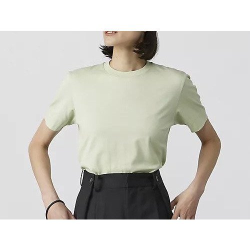 【スローン/SLOANE】のコットンTシャツ インテリア・キッズ・メンズ・レディースファッション・服の通販 founy(ファニー) 　ファッション　Fashion　レディースファッション　Fashion for Women　トップス・カットソー　Cut & Sew Tops　シャツ・ブラウス・オフィスカジュアル　Elegant Blouses & Button-Ups　ロングTシャツ・Tシャツ　Longline T-Shirts & Tees　ギフト プレゼント　Gift / Present　ライム|ID: prp329100003722786 ipo3291000000035913801