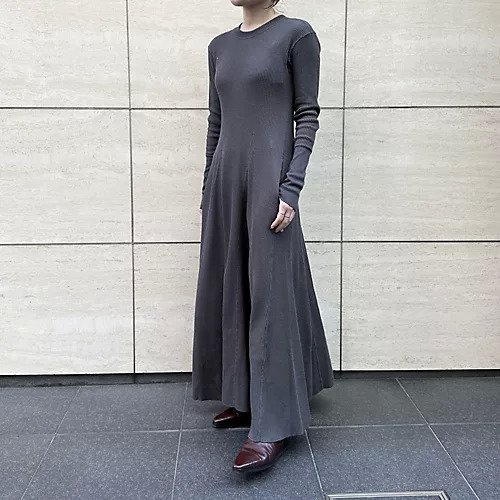 【エクラ/eclat】のサーマルフレアワンピース 人気、トレンドファッション・服の通販 founy(ファニー) 　ファッション　Fashion　レディースファッション　Fashion for Women　ワンピース　Dresses　お家時間・ステイホーム　Stay Home / At Home　トレンド　Trend, Trending Now　ドレープ　Drape, Draping Fabric　別注　Limited Edition, Custom Order　洗える　Machine Washable　other-3|ID: prp329100003723610 ipo3291000000031715770