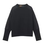 【イーバイエクラ/E by eclat】のRoom no.8 for E by eclat レース切り替えニット 人気、トレンドファッション・服の通販 founy(ファニー) ファッション Fashion レディースファッション Fashion for Women トップス・カットソー Cut & Sew Tops ニット Knit Tops & Sweaters スポーティ Sporty, Casual Athletic スリーブ Sleeve, Long Sleeve / Short Sleeve ボトム Bottoms, Lower Wear ヨーク Yoke, Yoke Design ラグジュアリー Luxury, Elegant レース Lace, Lace Fabric 洗える Machine Washable thumbnail ブラック|ID: prp329100003723764 ipo3291000000034953839