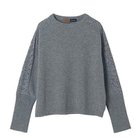 【イーバイエクラ/E by eclat】のRoom no.8 for E by eclat レース切り替えニット 人気、トレンドファッション・服の通販 founy(ファニー) ファッション Fashion レディースファッション Fashion for Women トップス・カットソー Cut & Sew Tops ニット Knit Tops & Sweaters スポーティ Sporty, Casual Athletic スリーブ Sleeve, Long Sleeve / Short Sleeve ボトム Bottoms, Lower Wear ヨーク Yoke, Yoke Design ラグジュアリー Luxury, Elegant レース Lace, Lace Fabric 洗える Machine Washable thumbnail ライトグレー|ID: prp329100003723764 ipo3291000000034953841