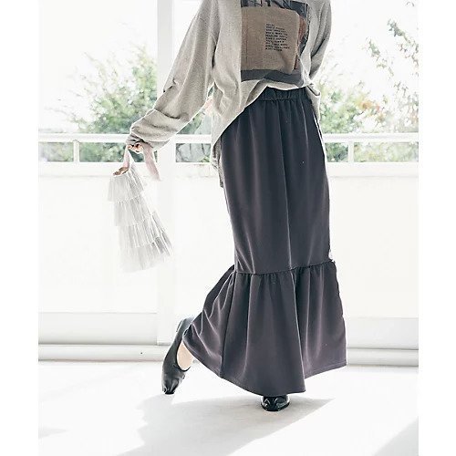 【マージュール/marjour】のRIB TIERED SKIRT インテリア・キッズ・メンズ・レディースファッション・服の通販 founy(ファニー) https://founy.com/ ファッション Fashion レディースファッション WOMEN スカート Skirt ティアードスカート Tiered Skirts インナー Inner スウェット Sweat ストレッチ Stretch タイツ Tights トレンド Trend レギンス Leggings 冬 Winter 夏 Summer |ID: prp329100003724303 ipo3291000000024597576