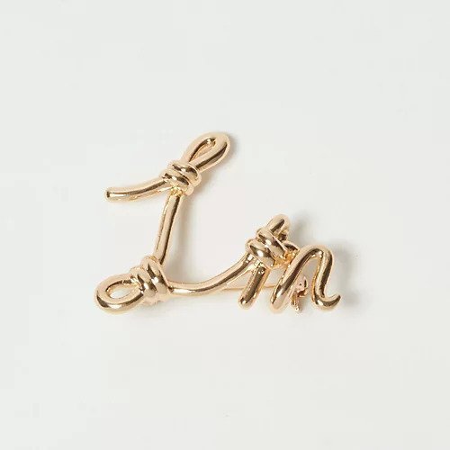 【トゥエルブクローゼット/12closet】のアルファベットモチーフブローチ インテリア・キッズ・メンズ・レディースファッション・服の通販 founy(ファニー) 　ファッション　Fashion　レディースファッション　Fashion for Women　なめらか　Smooth, Silky Texture　クラシカル　Classical, Vintage-Inspired　ジャケット　Jacket, Outerwear　スウェット / スエット　Sweatshirt, Sweatwear　ツイード　Twill, Twill Weave　ブローチ　Brooch, Pin Brooch　エレガント 上品　Elegant　ゴールド|ID: prp329100003739536 ipo3291000000024668543
