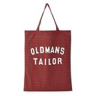 【オールドマンズテーラー/OLDMAN'S TAILOR】のOMT PRINT TOTE BAG 人気、トレンドファッション・服の通販 founy(ファニー) ファッション Fashion レディースファッション Fashion for Women バッグ Bags シンプル Simple, Minimal チェック Check, Plaid, Tartan 軽量 Lightweight, Ultra Light thumbnail RED|ID: prp329100003739574 ipo3291000000034004713
