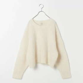 【グリーンレーベル リラクシング / ユナイテッドアローズ/green label relaxing / UNITED ARROWS】のアルパカシャギー クロップドプルオーバー 人気、トレンドファッション・服の通販 founy(ファニー) ファッション Fashion レディースファッション Fashion for Women トップス・カットソー Cut & Sew Tops カジュアルプルオーバー・ニットトップス Pullovers & Knit Tops / Casual Pullovers おすすめ Recommended / Our Picks オレンジ Orange バランス Balance, Style Balance フリル Frill, Ruffle ボックス Boxy, Box Shape リラックス Relax, Relaxed Fit ワイド Wide, Wide Fit |ID:prp329100003739768