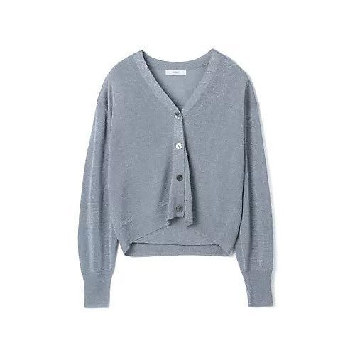 【スアデオ/suadeo】のラメニットカーディガン リブタンクセット インテリア・キッズ・メンズ・レディースファッション・服の通販 founy(ファニー) 　ファッション　Fashion　レディースファッション　WOMEN　トップス・カットソー　Tops/Tshirt　ニット　Knit Tops　カーディガン　Cardigans　エレガント 上品　Elegant　洗える　Washable　カーディガン　Cardigan　クロップド　Cropped　タンク　Tank　バランス　Balance　ロング　Long　ワイド　Wide　夏　Summer　ブルー2|ID: prp329100003758035 ipo3291000000031930105