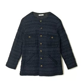 【エクラ/eclat】 【別注】ノーカラーツイードジャケット人気、トレンドファッション・服の通販 founy(ファニー) ファッション Fashion レディースファッション Ladies' Fashion Online アウター Coat Outerwear ジャケット Jackets オケージョン Occasion ジャケット Jacket ツイード Tweed トレンド Trend 人気 Popularity 別注 Special Order |ID:prp329100003780189