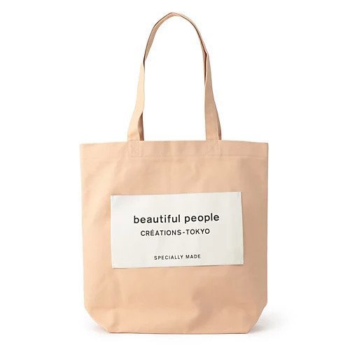 【ビューティフル ピープル/beautiful people】のbp big name tote SDGs インテリア・キッズ・メンズ・レディースファッション・服の通販 founy(ファニー) 　ファッション　Fashion　レディースファッション　Fashion for Women　バッグ　Bags　ギフト プレゼント　Gift / Present　ポケット　Pocket, Pocket Detail　dusty pink|ID: prp329100003786903 ipo3291000000034366623