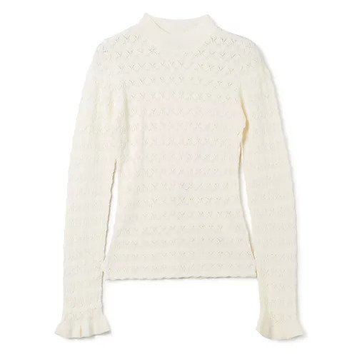 【シー ニューヨーク/Sea NEW YORK】のRUE FINE KNIT GAUGE KNIT HIGH NECK SWEATER (D2) 人気、トレンドファッション・服の通販 founy(ファニー) 　ファッション　Fashion　レディースファッション　WOMEN　トップス・カットソー　Tops/Tshirt　ニット　Knit Tops　パーカ　Sweats　スウェット　Sweat　2024年　2024　2024春夏・S/S　Ss,Spring/Summer,2024　かぎ針　Crochet　フィット　Fit　フリル　Frills　 other-1|ID: prp329100003786976 ipo3291000000026310727