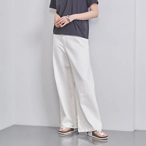 【ユナイテッドアローズ/UNITED ARROWS】のルーズシルエット ストレート デニムパンツ 人気、トレンドファッション・服の通販 founy(ファニー) 　ファッション　Fashion　レディースファッション　WOMEN　パンツ　Pants　デニムパンツ　Denim Pants　インディゴ　Indigo　カットソー　Cut And Sew　コンパクト　Compact　スウェット　Sweat　ストレート　Straight　デニム　Denim　バランス　Balance　フェミニン　Feminine　フリル　Frills　ルーズ　Loose　 other-1|ID: prp329100003789494 ipo3291000000026628428