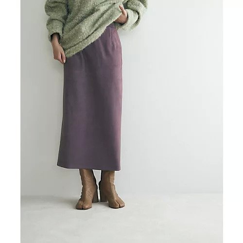 【マージュール/marjour】のSUEDE NARROW SKIRT インテリア・キッズ・メンズ・レディースファッション・服の通販 founy(ファニー) 　ファッション　Fashion　レディースファッション　WOMEN　スカート　Skirt　クール　Cool　スエード　Suede　ストレッチ　Stretch　スニーカー　Sneakers　タイツ　Tights　PURPLE|ID: prp329100003803209 ipo3291000000025011643