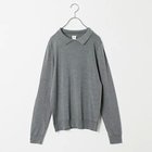 【トゥエルブクローゼット/12closet】の【福田麻琴さんコラボ】【洗える】ミニ襟付きニット グレー|ID: prp329100003803215 ipo3291000000029466301