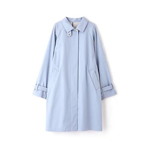 【ヒューマンウーマン/HUMAN WOMAN】のコットンボンディングステンカラーコート 人気、トレンドファッション・服の通販 founy(ファニー) 　ファッション　Fashion　レディースファッション　Fashion for Women　アウター　Coat / Outerwear Collection　コート・ロングコート・ピーコート　Long Coats, Peacoats & More　おすすめ　Recommended / Our Picks　スタンダード　Standard, Basic　スタンド　Stand Collar, Upright Stand　スリット　Slit, Slit Detail　スリーブ　Sleeve, Long Sleeve / Short Sleeve　ドット　Polka Dot, Dot Pattern　ブルゾン　Blouson, Bomber Jacket　ブロード　Broadcloth, Fine Cotton　ボンディング　Bonding, Bonded Fabric　エレガント 上品　Elegant　冬　Winter / This Winter　春　Spring　other-3|ID: prp329100003804330 ipo3291000000031303533