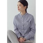 【ヒューマンウーマン/HUMAN WOMAN】の定番シャツ ネイビーストライプ|ID: prp329100003804371 ipo3291000000035146011