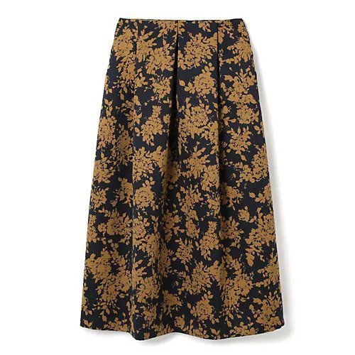 【エムセブンデイズ/M7days】のグログラン花柄タックスカート 人気、トレンドファッション・服の通販 founy(ファニー) 　ファッション　Fashion　レディースファッション　Fashion for Women　スカート　Skirts　グログラン　Grosgrain, Grosgrain Ribbon　タイツ　Tights, Legwear　トレンド　Trend, Trending Now　フォルム　Silhouette, Form　フラワー　Flower, Floral　プリント　Print, Printed Pattern　エレガント 上品　Elegant　秋　Autumn　 other-1|ID: prp329100003810921 ipo3291000000034955289