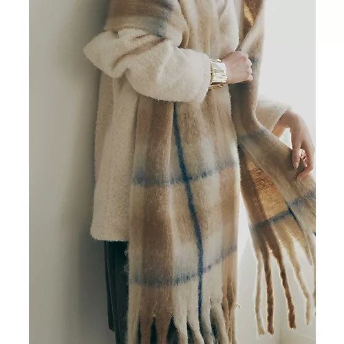【マージュール/marjour】のTARTAN CHECK MUFFLER 人気、トレンドファッション・服の通販 founy(ファニー) 　ファッション　Fashion　レディースファッション　Fashion for Women　エアリー　Airy Texture　ストール　Stole, Wrap　チェック　Check, Plaid, Tartan　フリンジ　Fringe, Tassel　マフラー　Scarf, Muffler　other-2|ID: prp329100003811350 ipo3291000000031303506