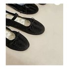 【ジュゼ/Juze】のソフトバレエシューズ 人気、トレンドファッション・服の通販 founy(ファニー) ファッション Fashion レディースファッション WOMEN おすすめ Recommend キルティング Quilting サテン Satin シューズ Shoes ソックス Socks バレエ Ballet ベーシック Basic レオパード Leopard ワンポイント One Point 楽ちん Easy thumbnail ブラック系|ID: prp329100003811356 ipo3291000000025946591