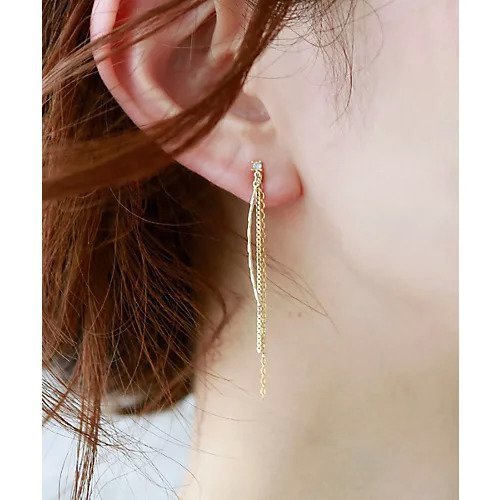 【コレカラ/collecala】のループフィット・ロングチェーンイヤリング 人気、トレンドファッション・服の通販 founy(ファニー) 　ファッション　Fashion　レディースファッション　Fashion for Women　ジュエリー　Jewelry　ファッションリング　Fashion Rings　イヤリング・フープ・ドロップタイプ　Hoop, Drop & Clip Earrings　イヤリング　Earrings　チェーン　Chain, Chain Strap　フィット　Fit, Slim Fit　ループ　Loop, Loop Knit　 other-1|ID: prp329100003813414 ipo3291000000034639226