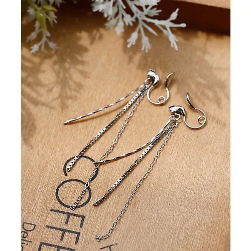【コレカラ/collecala】のループフィット・ロングチェーンイヤリング インテリア・キッズ・メンズ・レディースファッション・服の通販 founy(ファニー) 　ファッション　Fashion　レディースファッション　Fashion for Women　ジュエリー　Jewelry　ファッションリング　Fashion Rings　イヤリング・フープ・ドロップタイプ　Hoop, Drop & Clip Earrings　イヤリング　Earrings　チェーン　Chain, Chain Strap　フィット　Fit, Slim Fit　ループ　Loop, Loop Knit　シルバー|ID: prp329100003813414 ipo3291000000034639231