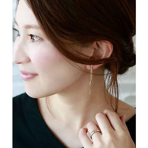 【コレカラ/collecala】のループフィット・ロングチェーンイヤリング 人気、トレンドファッション・服の通販 founy(ファニー) 　ファッション　Fashion　レディースファッション　Fashion for Women　ジュエリー　Jewelry　ファッションリング　Fashion Rings　イヤリング・フープ・ドロップタイプ　Hoop, Drop & Clip Earrings　イヤリング　Earrings　チェーン　Chain, Chain Strap　フィット　Fit, Slim Fit　ループ　Loop, Loop Knit　other-2|ID: prp329100003813414 ipo3291000000034639233