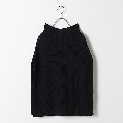 【ツイードミル/TWEEDMILL】の【五明祐子さんコラボ】ニットポンチョ インテリア・キッズ・メンズ・レディースファッション・服の通販 founy(ファニー) 　ファッション　Fashion　レディースファッション　Fashion for Women　アウター　Coat / Outerwear Collection　ポンチョ・ケープコート　Ponchos & Capes　トップス・カットソー　Cut & Sew Tops　ニット　Knit Tops & Sweaters　コラボ　Collaboration, Collab　スリット　Slit, Slit Detail　ハイネック　High Neck, Mock Neck　冬　Winter / This Winter　ブラック|ID: prp329100003813823 ipo3291000000036049914