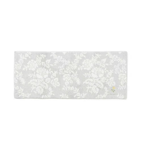 【ローラアシュレイホーム/LAURA ASHLEY HOME / GOODS】の【洗える/乾きやすい/滑り止め加工】ナネット柄 ロングマット(キッチン・バスマット) インテリア・キッズ・メンズ・レディースファッション・服の通販 founy(ファニー) 　洗える　Washable　吸水　Water Absorption　スマート　Smart　スリッパ　Slipper　タオル　Towel　ロング　Long　おすすめ　Recommend　ライトグレー|ID: prp329100003822919 ipo3291000000029588339