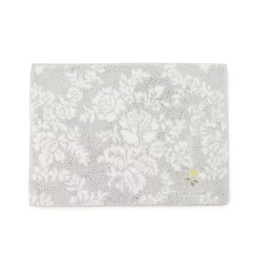 【ローラアシュレイホーム/LAURA ASHLEY HOME / GOODS】の【洗える/乾きやすい/滑り止め加工】ナネット柄 バスマット インテリア・キッズ・メンズ・レディースファッション・服の通販 founy(ファニー) 　洗える　Washable　吸水　Water Absorption　スリッパ　Slipper　タオル　Towel　おすすめ　Recommend　ライトグレー|ID: prp329100003822932 ipo3291000000029588359