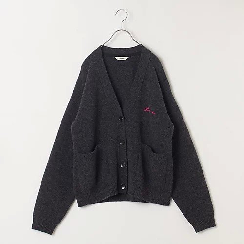 【オブラダ/Oblada】の【石上美津江さんコラボ】Toi,toi,toi刺繍入りカーディガン インテリア・キッズ・メンズ・レディースファッション・服の通販 founy(ファニー) 　ファッション　Fashion　レディースファッション　WOMEN　トップス・カットソー　Tops/Tshirt　カーディガン　Cardigans　カーディガン　Cardigan　コラボ　Collaboration　グレー|ID: prp329100003831873 ipo3291000000030964426