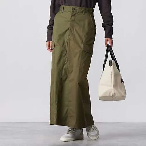 【シオタ/CIOTA】のJungle Fatigue Skirt インテリア・キッズ・メンズ・レディースファッション・服の通販 founy(ファニー) 　ファッション　Fashion　レディースファッション　WOMEN　スカート　Skirt　モチーフ　Motif　リップ　Lip　ロング　Long　ヴィンテージ　Vintage　Olive|ID: prp329100003831887 ipo3291000000029318027