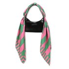 【ラストフレーム/LASTFRAME】のSILK SCARF + LEATHER HANDBAG GREEN &#215; PINK|ID: prp329100003832006 ipo3291000000027524580