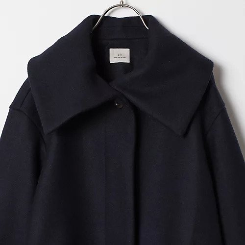 【グリーンレーベル リラクシング / ユナイテッドアローズ/green label relaxing / UNITED ARROWS】のメルトンビッグカラーコート 人気、トレンドファッション・服の通販 founy(ファニー) 　ファッション　Fashion　レディースファッション　WOMEN　アウター　Coat Outerwear　コート　Coats　トレンド　Trend　ビッグ　Big　ミドル　Middle　other-3|ID: prp329100003832387 ipo3291000000031303330