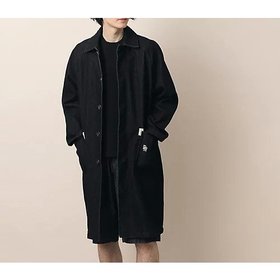 【デッサン/Dessin / MEN】の【洗える】デニムステンカラーコート 人気、トレンドファッション・服の通販 founy(ファニー) ファッション Fashion メンズファッション MEN おすすめ Recommend セットアップ Set Up デニム Denim ポケット Pocket ワイド Wide 洗える Washable |ID:prp329100003834262