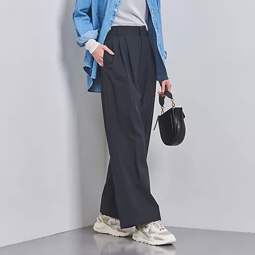 【ユナイテッドアローズ/UNITED ARROWS】のダブルタック イージー パンツ 人気、トレンドファッション・服の通販 founy(ファニー) 　ファッション　Fashion　レディースファッション　WOMEN　パンツ　Pants　アクセサリー　Accessories　コンパクト　Compact　シューズ　Shoes　スウェット　Sweat　スポーティ　Sporty　ダブル　Double　ドット　Dot　フィット　Fit　フロント　Front　ポケット　Pocket　ワイド　Wide　おすすめ　Recommend　 other-1|ID: prp329100003841546 ipo3291000000028286303