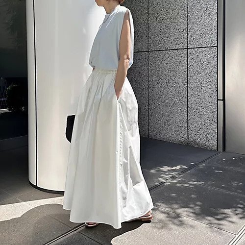 【エムセブンデイズ/M7days】の【コラボ】ノースリーブTシャツ 人気、トレンドファッション・服の通販 founy(ファニー) 　ファッション　Fashion　レディースファッション　Fashion for Women　トップス・カットソー　Cut & Sew Tops　キャミソール&ノースリーブ　Camisoles & Sleeveless Tops　シャツ・ブラウス・オフィスカジュアル　Elegant Blouses & Button-Ups　ロングTシャツ・Tシャツ　Longline T-Shirts & Tees　コラボ　Collaboration, Collab　ノースリーブ　Sleeveless, No-Sleeve　バランス　Balance, Style Balance　フォルム　Silhouette, Form　ベーシック　Basic, Essential　洗える　Machine Washable　other-3|ID: prp329100003843322 ipo3291000000033124895