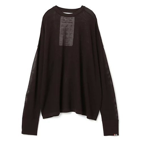 【エクストリーム カシミア/Extreme Cashmere】のcotton cashmere Long sleeved knit インテリア・キッズ・メンズ・レディースファッション・服の通販 founy(ファニー) https://founy.com/ ファッション Fashion レディースファッション WOMEN トップス・カットソー Tops/Tshirt ニット Knit Tops カシミヤ Cashmere メッシュ Mesh リラックス Relax |ID: prp329100003843349 ipo3291000000027523586